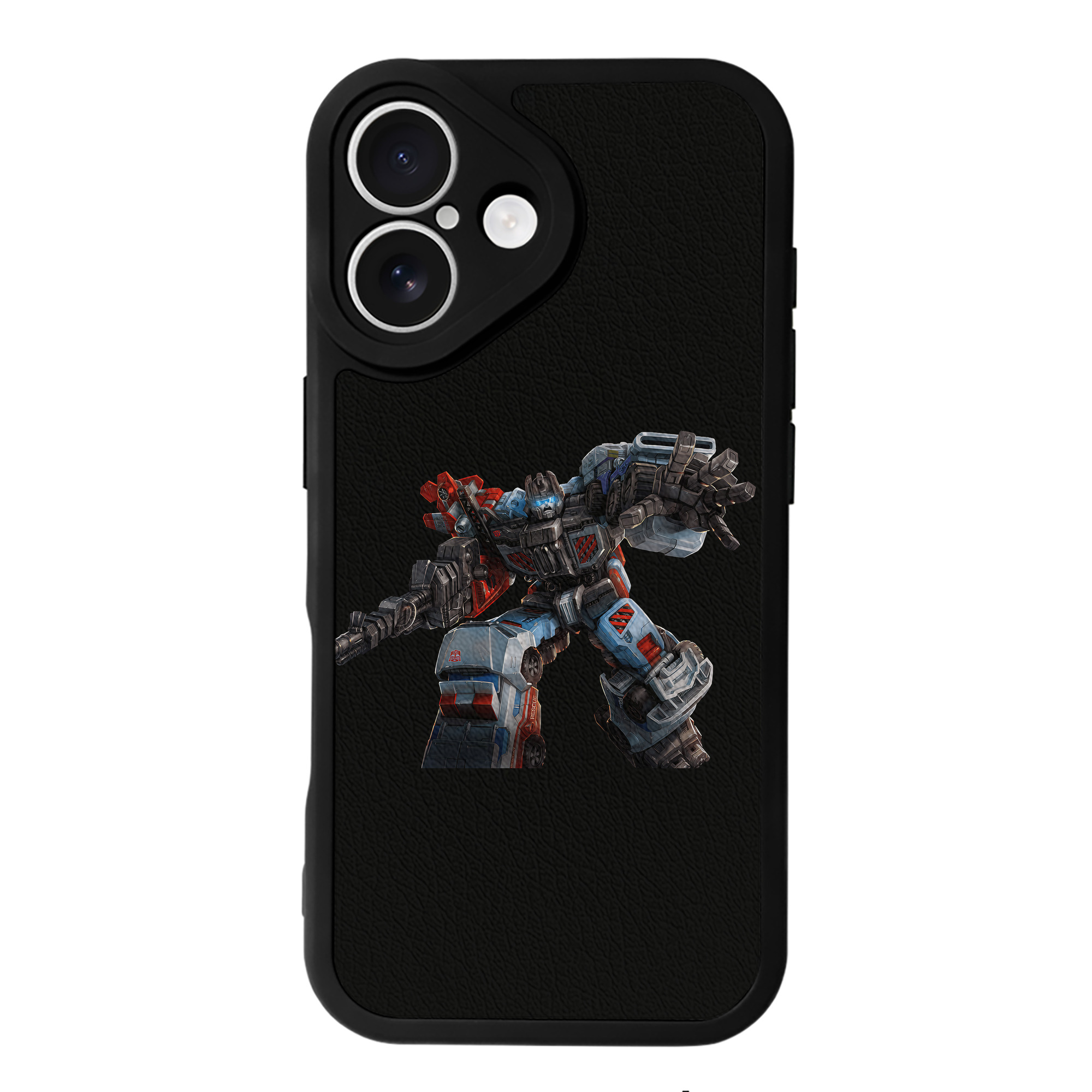 （画像用） Transformers トランスフォーマー 【iPhone 16シリーズ対応】シリコンスマホケース（レザー調） 材質：シリコン